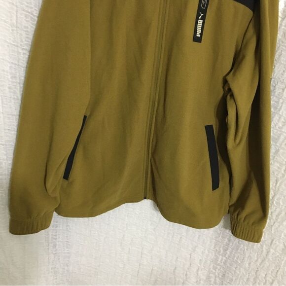 Puma Green & Black Color Block Sweater Hoodie Size XXL - Picture 2 of 14